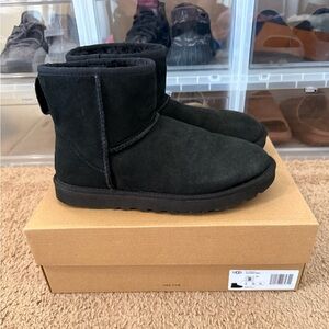 UGG Black Shearling Boots W/Box